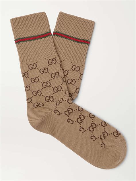 light brown gucci socks|brown gucci socks outfit.